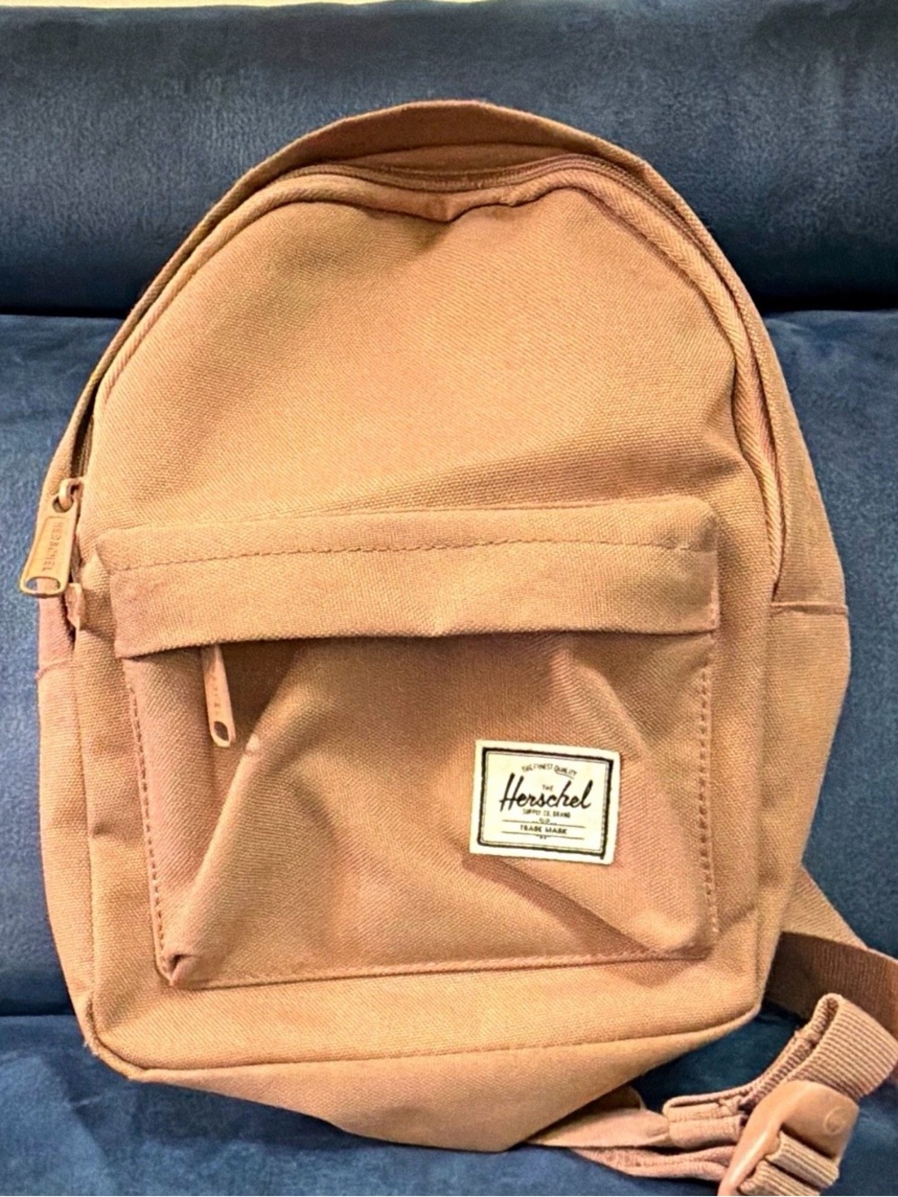 Herschel Supply Company Ash Rose Canvas Backpack with Front Pocket